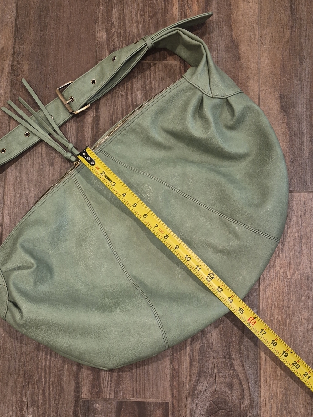 House of Harlow Sage Vegan Leather Slouchy Hobo Carryall Shoulder Crossbody Bag - Picture 14 of 14